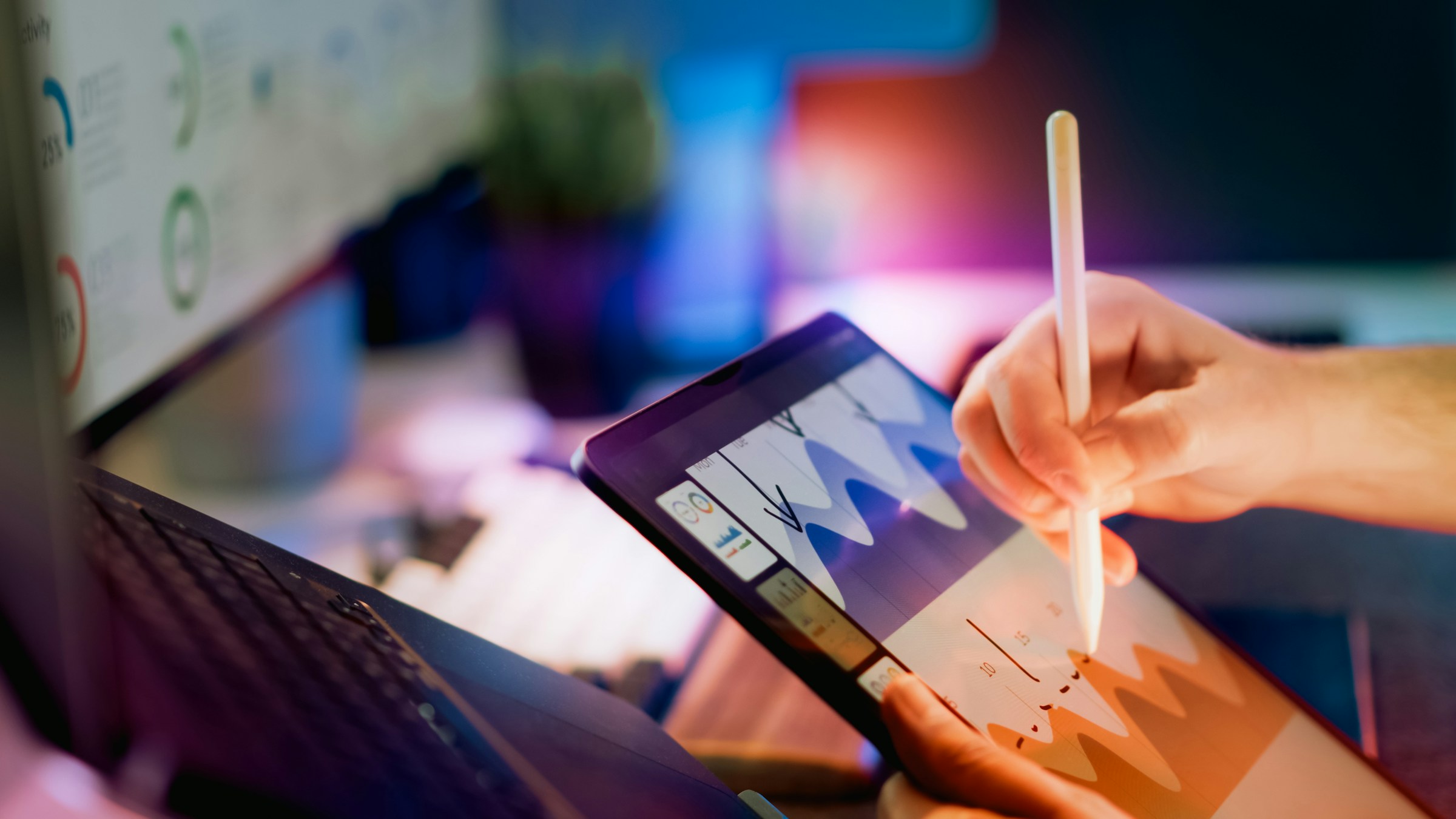 School Improvement Plan (SIP) Reporting on a tablet